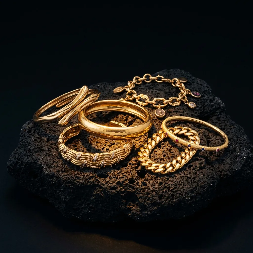 Bracelets from the upcoming SENSIGOLD collection